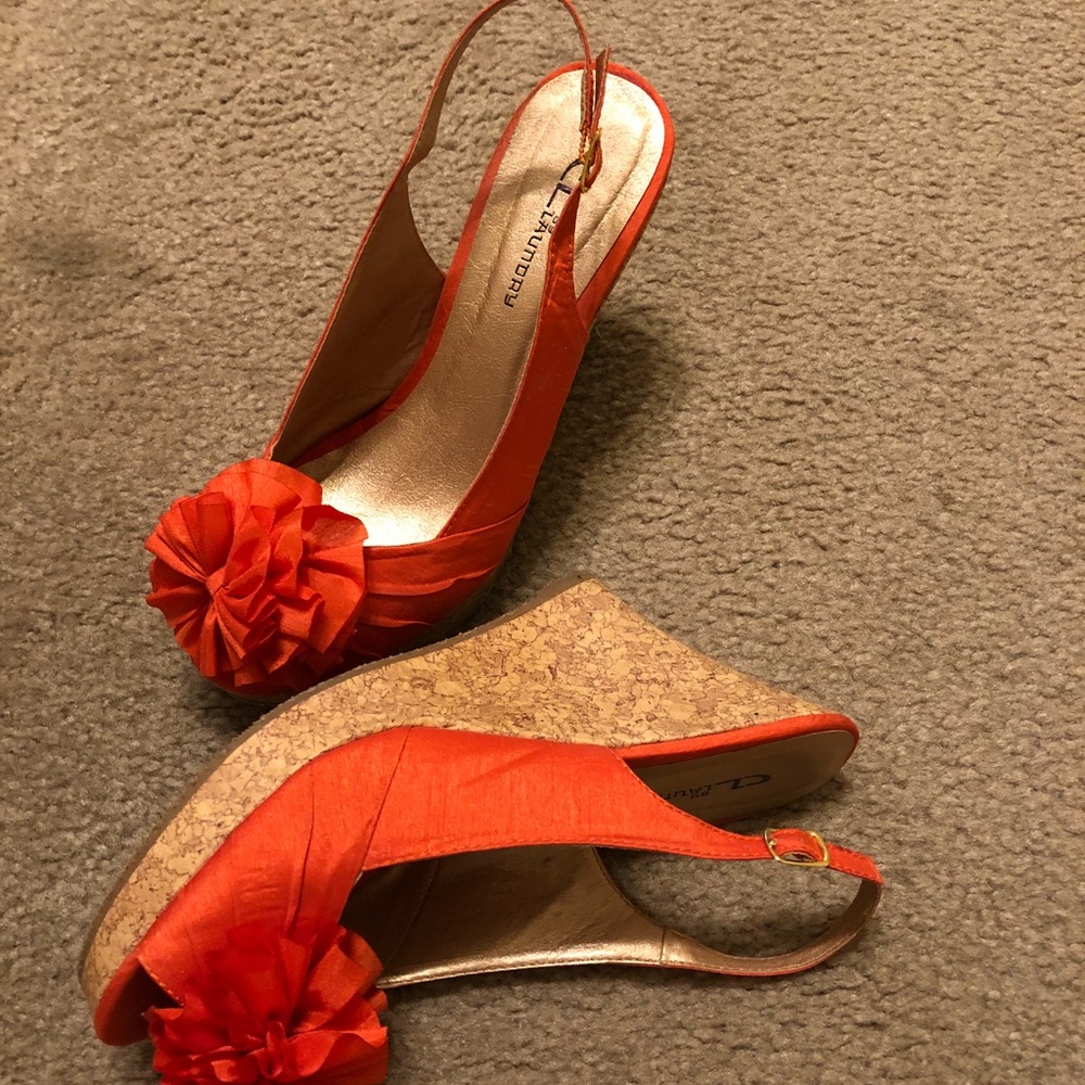 Wedge heel Tangerine